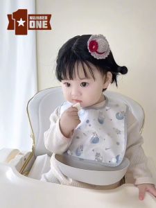 YẾM MÁNG ĂN DẶM 3D CÓ THỂ THÁO RỜI CHO TRẺ EM BÉ TRAI GÁI CHỐNG THẤM DỄ DÀNG VỆ SINH