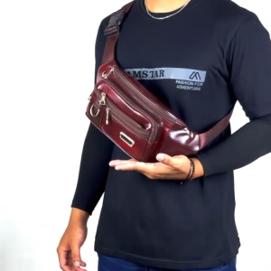 POLO AMSTAR Waist Bag Tas Pinggang Casual Multi Fungsi Tas Selempang Pria