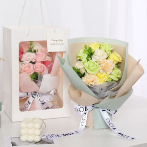 Flores Perfumadas De Sabonete Artificial Rosa Buquê Dia Dos Namorados Presente Do Dia Do Professor Bouquet De Noiva Decoraç