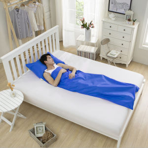 Lightweight Single Sleeping Bag Indoor Portable Storage Sleeping Sheet Outdoor Camping Travel Korean Cotton Isolation Dirty Sleeping Bag 70 * 210 CM