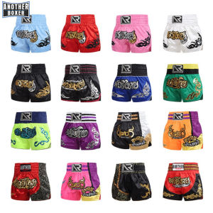 Multicolor Muay Thai Shorts Men And Women Sanda Fighting Thai Boxing Training Shorts Arena Competition Kickboxing Short