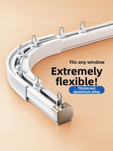 WEILAISHI | L-shaped Silent Corner Mount Aluminum Curtain Rail