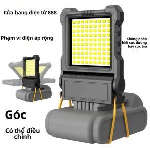 Đèn LED Làm Việc Siêu Sáng Pin Li-ion 72V Di Động Ánh Sáng Mạnh Bền Lâu Cho Công Việc Ban Đêm 1PC