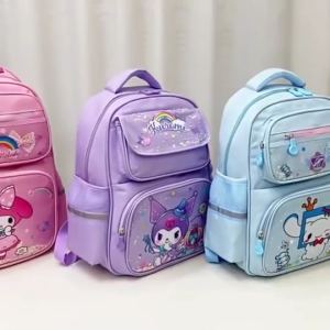 2025 New 16 Inch School Bag for Kids Large Capacity Spine Protection Backpack Melody School Bag