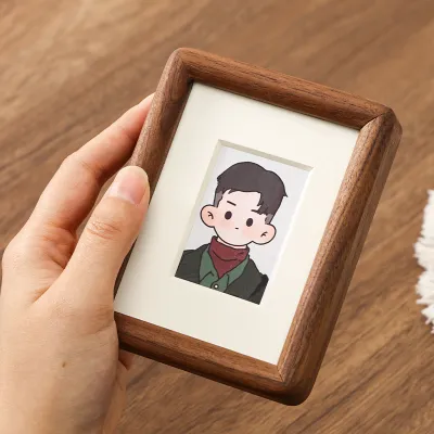 Solid Wooden Photo Frame Display Stand Mini Instant Photo Ready Frame