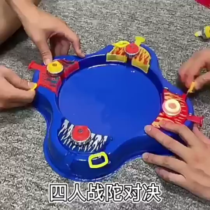 Luminous Battle Gyro Toys Hand-pulled Launcher Spinning Toys Multiplayer Game Mainan Budak Lelaki