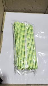 Ống Hút Giấy Tre 50/100 Chiếc Nhiệt Đới Hawaii Tiệc Bãi Biển Rừng Rậm Chủ Đề In Hình Ống Hút Uống Cho Sinh Nhật Tiếp Liệu