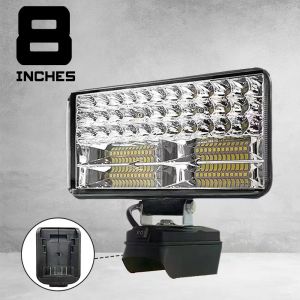 OUTLULU LED Portable Spotlight Cordless Handheld Light for Outdoor Work Fishing Emergency 3/4/5/8 Inch Fits Dewalt 18V Battery