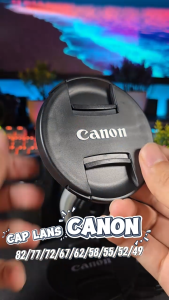 ฝาปิด หน้าเลนส์ ขนาด 82/77/72/67/62/58/55/52/49 mm ฝาปิดหน้าเลนส์ Canon - ฝาปิดเลนส์ Lens Cap For Canon EOS Lenses size 82mm Digital Gadget Store