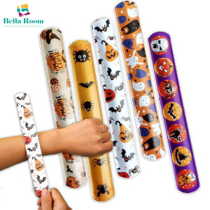 1/3/5PCS Halloween Vòng đeo tay kêu tách bí ngô phim hoạt hình vui Slap Vòng đeo tay trang trí tiệc Halloween ăn mặc Nguồn cung cấp trẻ em Quà tặng
