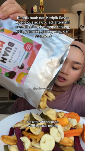 Apelicious Keripik Buah Extra Sayur Kering 350gr cemilan siap makan apelicious official store