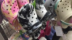 CrocsFanClub - Mẫu mới sục classic cao vân đá cam thach cho nữ - PB196