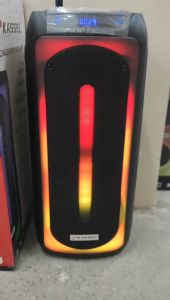 FREE USB KASSEL 28Inches 2x8" Bluetooth Karaoke Speaker Colored LED Light FREE Wireless MIC K-8228D