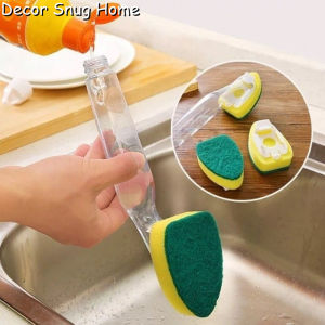 【On Sale】Multifunctional Liquid Sponge Brush Cleaners Soap Dispenser Cleaning Brush for Home