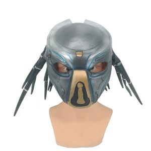Halloween Alien Vs Predator Mask Masquerade Party Alien Solitary Wolf Mask Helmet Headband for Party Performance Decoration