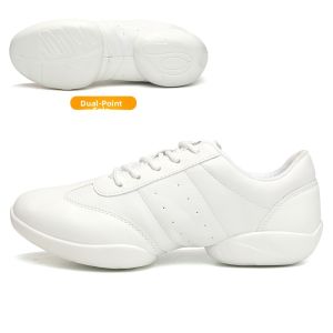 WUNUO | Soft Sole White Dance Shoes for Women and Children