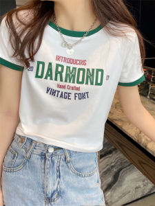 Pure Cotton Short Sleeve T-Shirt Womens Summer Trend Thin New 2025 Shoulder Length Casual Comfortable Korean Style Top