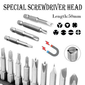 4-13Pcs Magnetic Screwdriver Set Y U Shaped Three Points Screw Driver Bit Security Tip Repair Tool Power Drill Accessories