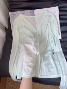 SUHUIQIAN | Lightweight Tencel Sun Protection Blouse Short Cardigan