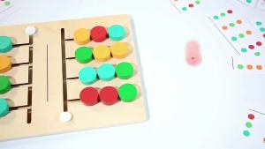 Trò Chơi Xếp Hình Trượt Montessori Phối Màu - Đồ Chơi Du Lịch Rèn Luyện Trí Nhớ Cho Bé Trai & Bé Gái Từ 3-6 Tuổi