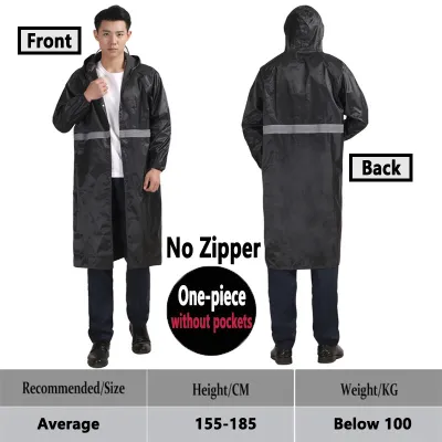 Raincoat For Motorcycle Rider Raincoat for Adult Makapal Waterproof for Men Japan Original Heavy Duty Thickened Raincoat Rubberized Breathable Lengthened Quickly Drying High Quality Rainstorm-proof One-piece Raincoat Unisex
