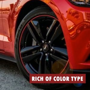 CAROCITY 8 Meter Car Sport Alloy Wheel Rim Sticker Chrome Decoration Protector Motorcycle Sport Rim Chrome Sticker