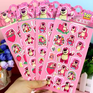 Miếng Dán Bong Bóng 3D Dễ Thương Hình Gấu Hoạt Hình Cho Trẻ Em Mẫu Giáo Miếng Dán Trang Trí Điện Thoại Di Động Miếng Dán Bong Bóng