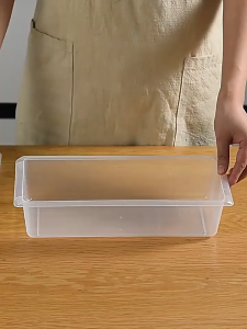 Refrigerator Storage Container Transparent Fridge Organizer with Cover Fresh Keeping Food Dispenser for Kitchen Storage Box