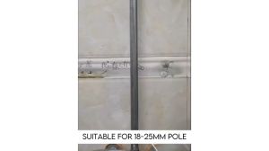 ADJUSTABLE HAND SHOWER HOLDER CHROME Shower Arm Holder Bracket For Slide Bar Sprayer 360 Degree Rotation