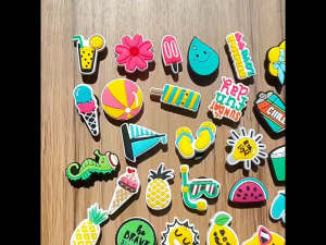 50pcs Charms for Bogg Bag Accessories Cute Bling Bag Charms Hawaii Accessories