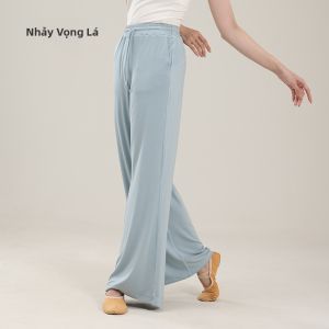 LEAF DANCE | Quần Dài Phong Cách Nhảy Múa Chân Rộng Thoáng Mát Có Túi Dành Cho Người Lớn