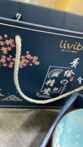 PAUS BIRU ชุดชามเซรามิคถ้วยชามรวม 2-4 ใบ พร้อมกล่องและตะเกียบ ของชำร่วย รับไหว้ พร้อมส่งในไทย