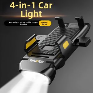 LIKE | High-power Front Light with Horn and Phone Mount for Bike