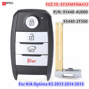 KEYECU P/N:95440-4U000 95440-2T500 For KIA Optima EX & HYBRID 2013 2014 2015 SY5XMFNA433 81996-A4040 Smart Remote Car Key Fob 4B