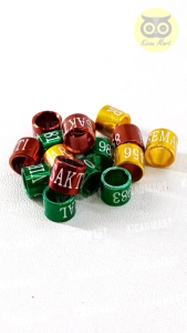 Kicau Mart Ring Penanda Kaki Burung Perkutut Cincin Gelang Pengaman Kaki Burung Foot Bird Laser