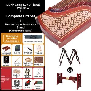 Traditional Chinese Zither Lotus Pond and Moon Design For Beginners & Professional Players