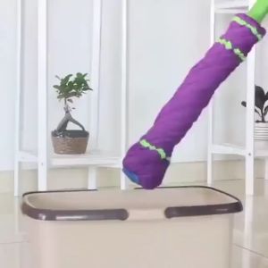 ไม้ถูพื้น ม๊อบถูบ้าน แบบบิดในตัว Magic Mop ผ้าลายเกลียว ผลิตจากไมโครไฟเบอร์