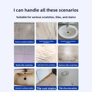 MONLEYTA | Japanese Tile Metal Scratch Removal Cleaner Floor Polishing Tile釉面 Repair Magic Wipe Out Stains And Polish