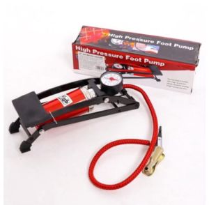 Bơm hơi đạp chân mini cho ÔTÔ xe máy bơm bóng đa năng và tiện dụng