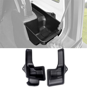 Khay Đựng Đồ Cốp Sau Xe Hơi Dành Cho Jeep Wrangler JL JLU Sahara Rubicon 4 Cửa 2018-2023 Chất Liệu ABS Màu Đen Phụ Kiện Hộp Đựng Đồ Nội Thất