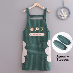Waterproof & Oil-Resistant Summer New Design Light Thin Cotton Kitchen Apron