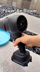 JEDY Turbo Fan Leaf Blower 3 Wind Speed High Power Strong Wind Violent Fan Portable Handheld Brushless Mini Air Blower