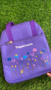POP TULIP BAG Tupperware (zipper bunga es)// tas tenteng
