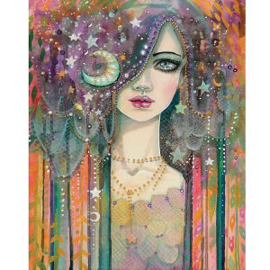 500 1000 1200 2000pcs Jigsaw Puzzle Galaxy Girl Cosmic Fantasy Portrait Starry Space Scene For Adults Family Fun Brain Teaser