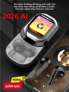 Tai Nghe Phiên Dịch AI Không Dây - Dịch Thuật Hội Thoại Thời Gian Thực 144 Ngôn Ngữ Với Pin 50 Giờ Và Màn Hình Hiển Thị Năng Lượng LED Khử Tiếng Ồn