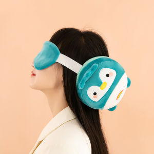 Portable 2-in-1 Eye Mask Neck Pillow Convenient Travel Pillow Lunch Rest Plush Toy Birthday Gift