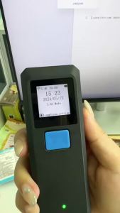 Máy Quét Mã Vạch 2D Mini Không Dây 2.4G Bluetooth USB Di Động Đọc Mã QR 1D Mã Data Matrix PDF417 Có Chế Độ Lưu Trữ Cho Điện Thoại Và Máy Tính