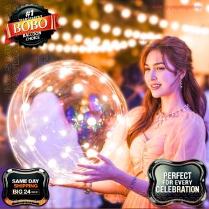 1PC transparent 18 inch 24 inch balloon decoration for weddings birthdays new year Christmas decoration-BObo Balloons