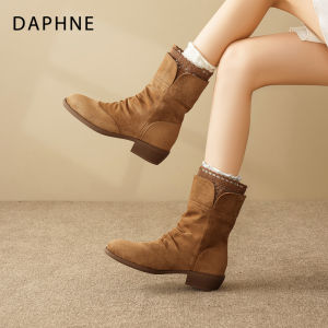 Daphne | Giày Bốt Ngắn Cổ Marled Cowboy