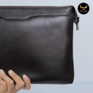 [VALQO] DAVA Clutch kulit Sapi Pouch Kulit Handbag Wanita Pria Tas Tangan